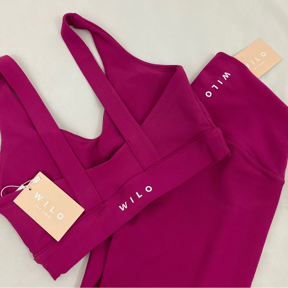 NWT fushia WILO workout set